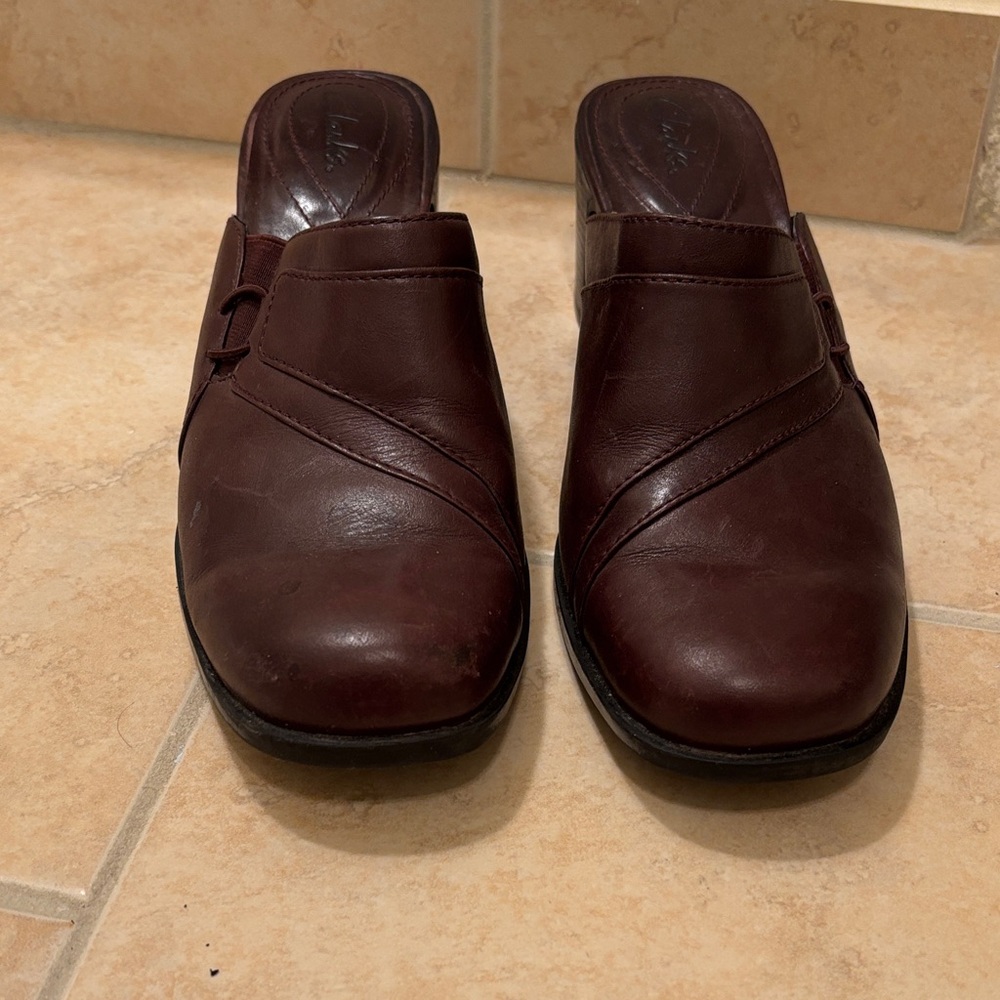 Women’s Brown Leather Slip-On Shoes